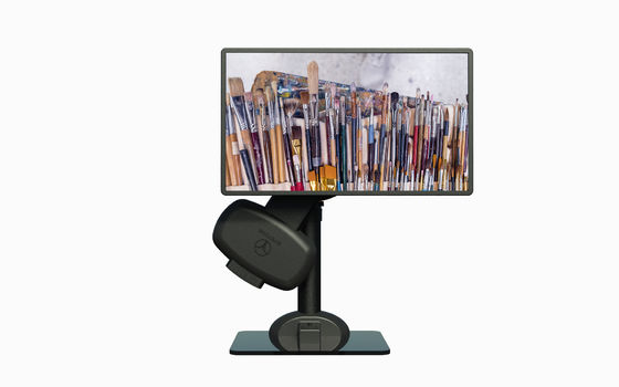 Zwarte automatische opheffing roterende monitor montage armbeugel om nekpijn te voorkomen
