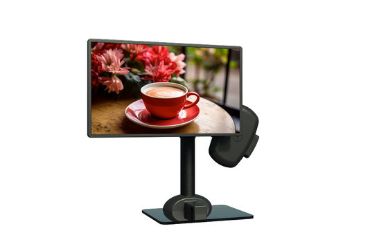 Matte zwarte elektrische bewegende monitor Laptop montage arm om de stijfheid van de nek te verlichten