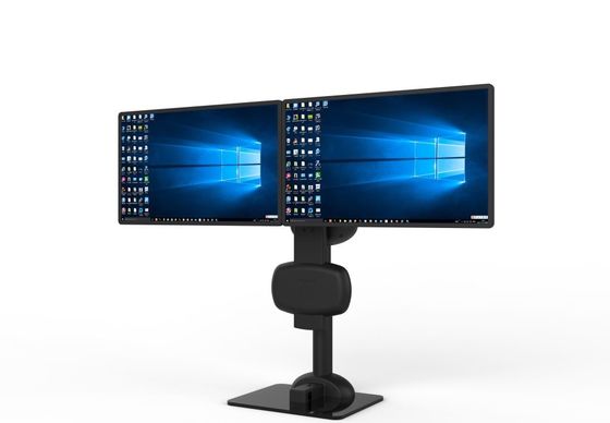 Automatische opheffing roterende dubbele monitor standarm voor het verlichten van de nek stijfheid