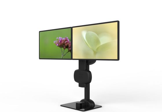 Elektrisch tillen Draaiende Dual Monitor Arm Stand Voor Verlichting Nek En Lumbal Stijfheid