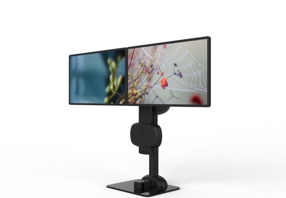 Elektrisch Lifting Roterende Dual Monitor Arm Stand Voor Verlichting Nek En Lumbal Pijn