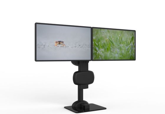 Automatische opheffing roterende dubbele monitor montage voor het verlichten van nek en lumbale stijfheid