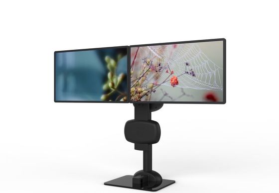 Elektrische opheffing roterende dubbele monitor stand voor het verlichten van nek en lumbale stijfheid