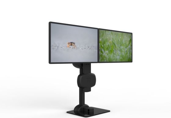 Automatisch tillen Roterende Dual Monitor Stand Voor verlichting nek en lumbale pijn