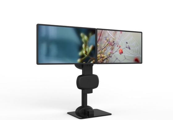 Elektrische Lifting Roterende Dual Monitor Mount Stand Voor Verlichting nek en rugpijn